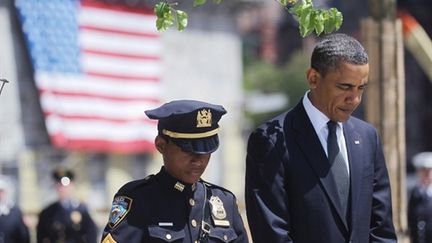 Barack Obama à New York lors de la cérémonie en l'honneur des victimes du 11 septembre 2011 (Mario Tama - Getty Images - AFP)