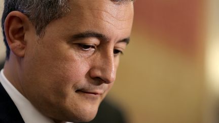 Gérald Darmanin, le ministre de l'Intérieur, le 28 janvier 2024. (THOMAS SAMSON / AFP)