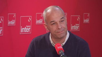 Arnaud Rousseau, président de la FNSEA, le 22 janvier 2024 sur France Inter. (FRANCE INTER / RADIO FRANCE)