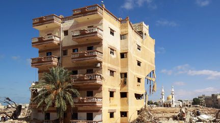 Les dégats de la tempête Daniel à Derna, en Libye (ABDULLAH DOMA / AFP)