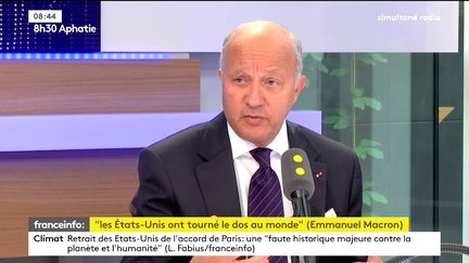 Laurent Fabius, le 2 juin 2017. (FRANCEINFO)