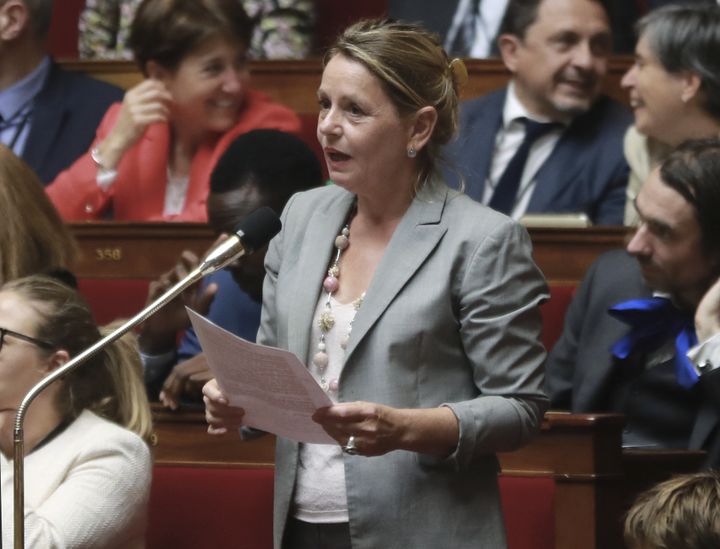 Anne-Christine Lang à l'Assemblée nationale le 26 juin 2017 (JACQUES DEMARTHON / AFP)