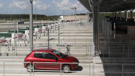 Le péage de l'autoroute A63. (BATS PASCAL / MAXPPP)