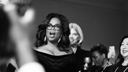 Oprah Winfrey à son arrivée à la soirée des Golden Globes le 7 janvier 2018
 (Timpone/BFA/Shutterstoc/SIPA)