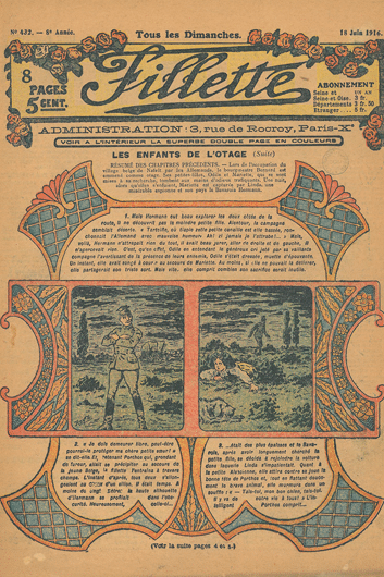 Exemplaire de la revue "Fillette" - 1916
 (DR)