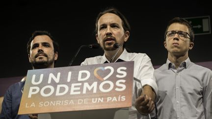 Pablo Iglesias, le leader de Podemos, le 26 juin 2016, à Madrid (Espagne). (ADOLFO LUJAN / CITIZENSIDE)