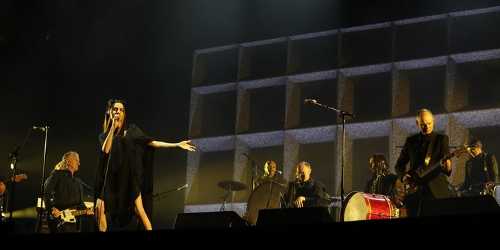 Pj Harvey en grande prêtresse samedi soir à Rock à Rock en Seine.
 (Gilles Scarella / Studio FTV)