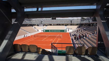 Le court de tennis Simonne-Mathieu lors de son inauguration à Roland-Garros à Paris, le 21 mars 2019 (photo d'illustration). (CHRISTOPHE PETIT TESSON / EPA)