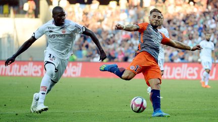 Andy Delort sous ses nouvelles couleurs.  (RICHARD DE HULLESSEN / AFP)