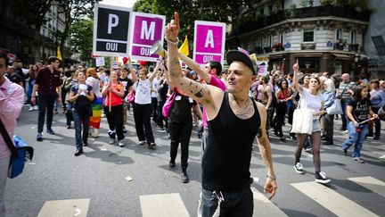 &nbsp; (Les revendications étaient similaires lors de la Gay Pride en 2013 © MAXPPP)