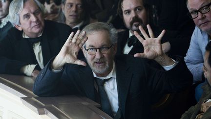 Steven Spielberg en train de diriger ses acteurs sur le tournage de "Lincoln"
 (David James/AP/SIPA)