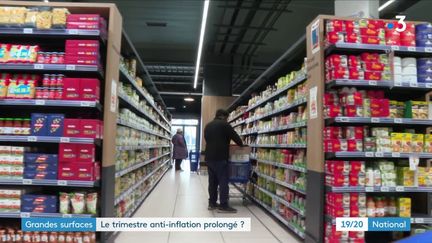 Pouvoir d'achat : les grandes surfaces vont-elles prolonger le trimestre anti-inflation ? (France 3)