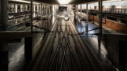 La gare de Madrid (Espagne), en février 2022.&nbsp; (JC MILHET / HANS LUCAS / AFP)