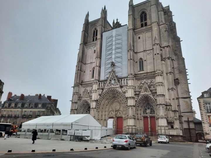 La cathédrale de Nantes, en février 2022. (ANNE CHEPEAU / RADIO FRANCE)