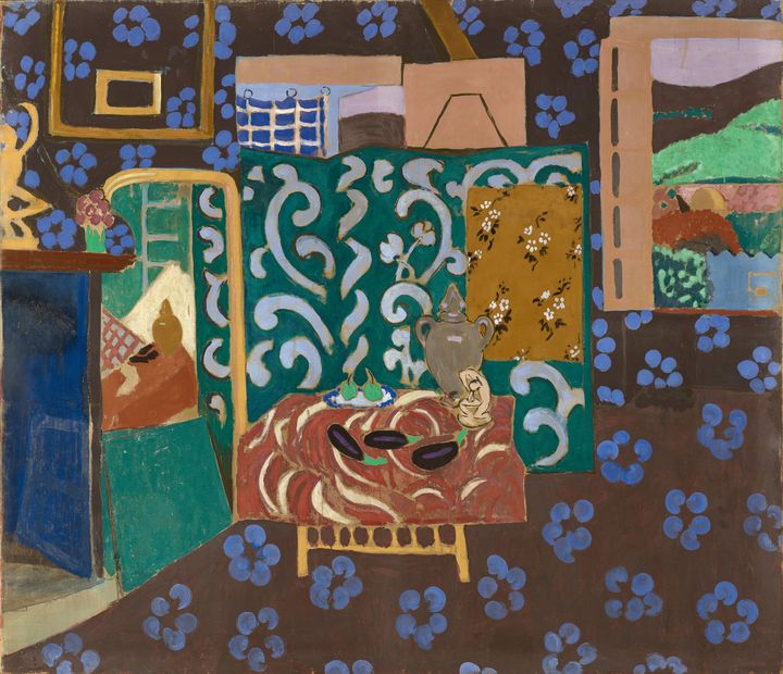 Henri Matisse, "Intérieur aux aubergines", 1911, Musée de Grenoble, Don de Madame Amélie Matisse et Mademoiselle Marguerite Matisse, 1922 (© Succession H. Matisse Photo © Ville de Grenoble/Musée de Grenoble- J.L. Lacroix)