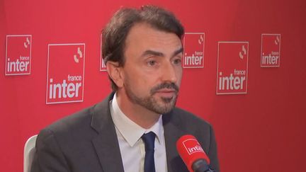 Grégory Doucet, le maire écologiste de Lyon, le 14 février 2024 sur France Inter. (FRANCE INTER / RADIO FRANCE)