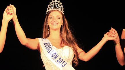 Norma Julia, &eacute;lue Miss Roussillon, dimanche 11 ao&ucirc;t 2013, au Barcar&egrave;s (Pyr&eacute;n&eacute;es-Orientales). (RAYMOND ROIG / AFP)