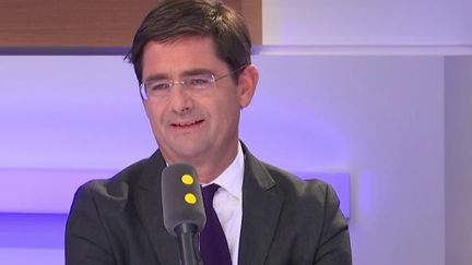 Nicolas Dufourcq, directeur général de Bpifrance, était l'invité de L'interview éco, vendredi 22 mars. (CAPTURE D'ECRAN FRANCEINFO / RADIO FRANCE)