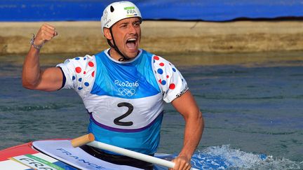 Le céiste français Denis Gargaud (CARL DE SOUZA / AFP)