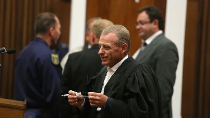 &nbsp; (Le procureur, Gerrie Nel, a démoli aujourd'hui la défense d'Oscar Pistorius. © MaxPPP /)