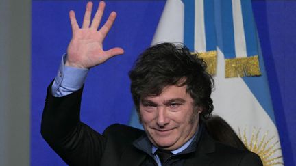 Le président argentin Javier Milei, le 14 août 2024. (JUAN MABROMATA / AFP)