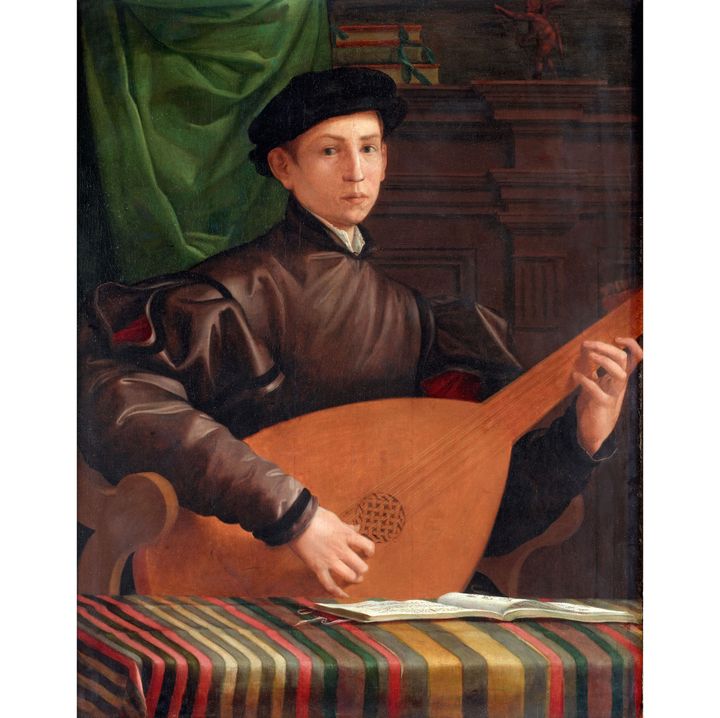 Francesco Salviati, "Portrait d'un joueur de luth", 1529, Paris, Musée Jacquemart-André - Institut de France
 (Paris, Musée Jacquemart-André - Institut de France / Studio Sébert Photographes)