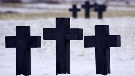  (Le cimetierre des prisonniers étrangers, au camp de Spassk, dans le Kazakhstan. © Shamil Zhumatov / Reuters)