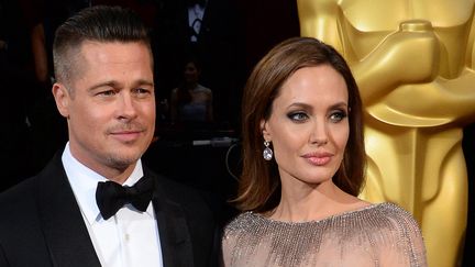 Brad Pitt et Angelina Jolie aux Oscars (2 mars 2014)
 (Jim Ruymen / Upi / MaxPPP)