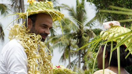 Edouard Philippe lors de sa visite en Nouvelle-Calédonie, le 3 décembre 2017. (FRED PAYET / AFP)