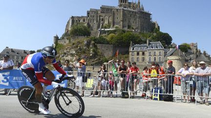 &nbsp; (Contre le montre individuel entre Avranches et Le Mont Saint Michel © MaxPPP)