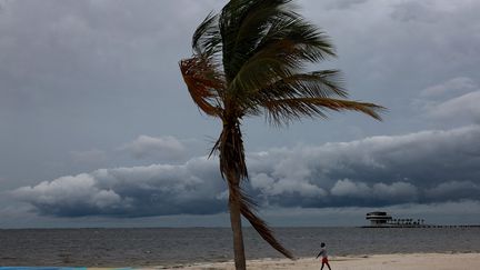 Les vents et les nuages sombres approchent de Tampa, en Floride, le 27 septembre 2022.&nbsp; (JOE RAEDLE / GETTY IMAGES)