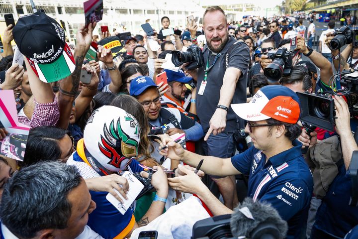 Sergio Perez, superstar dans son pays, est très attendu par le public mexicain. (FLORENT GOODEN / DPPI MEDIA)