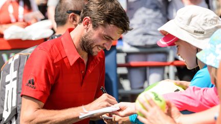 Gilles Simon est tout sourire à Montréal (MINAS PANAGIOTAKIS / GETTY IMAGES NORTH AMERICA)