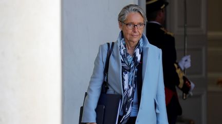 Elisabeth Borne, nommée ministre de la Transition écologique en lieu et place de François de Rugy, quitte l'Elysée après un Conseil des ministres, le 15 mai 2019. (THOMAS SAMSON / AFP)