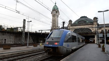 Un TER arrive en gare de Limoges, en 2014.&nbsp; (PASCAL LACHENAUD / AFP)