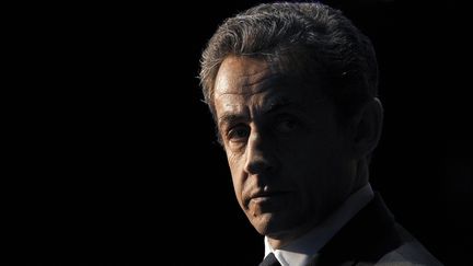 Portrait de Nicolas Sarkozy, pris le 10 avril 2012 lors de la derni&egrave;re campagne pr&eacute;sidentielle. (KENZO TRIBOUILLARD / AFP)