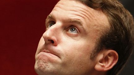 Emmanuel Macron devant les d&eacute;put&eacute;s &agrave; l'Assembl&eacute;e nationale le 18 novembre 2014. ( CHARLES PLATIAU / REUTERS)