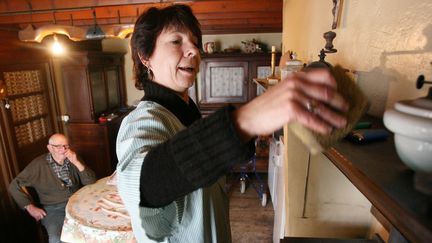 Janine, aide à domicile à Montembeuf en Charente (image d'illustration) (ROMAIN PERROCHEAU / AFP)