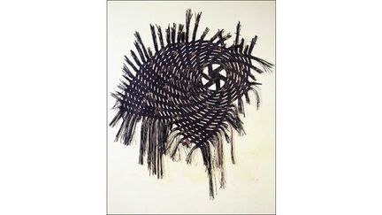 Odon, Patak vit le Parthénon, 1996, Métissage avec Pierre Soulages
 (Collextion Musée de Lodève)