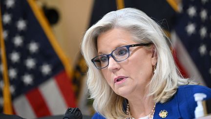 Liz Cheney, vice-présidente de la commission parlementaire enquêtant sur le rôle de Donald Trump dans l’assaut contre le Capitole.&nbsp; (MANDEL NGAN / POOL / AFP)