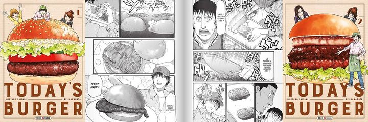 Today's burger (© 2016 by Rei Hanagata and Umetaro Saitani / Soleil)