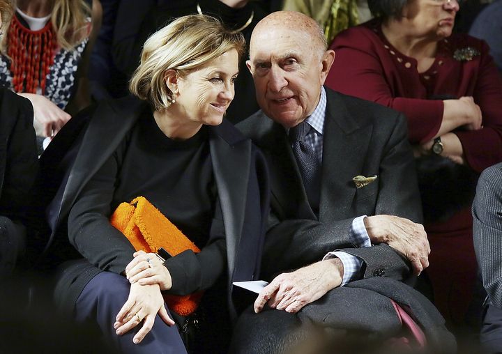 Ici Beppe Modenese avec la créatrice de mode Silvia Fendi en 2014. (ERNESTO S. RUSCIO / GETTY IMAGES EUROPE)