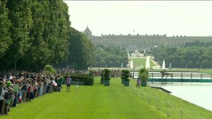 Le site olympique de Versailles accueille les épreuves d’équitation. Un cadre magnifique au cœur du château qui ravit les spectateurs.