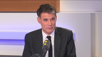 Le premier secrétaire du Parti socialiste Olivier Faure le 5 décembre 2018 sur franceinfo. (FRANCEINFO / RADIOFRANCE)