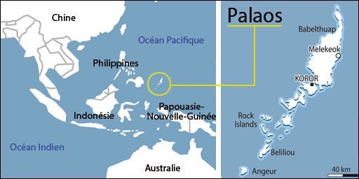 CARTE PALAOS (AFP/ FTV)