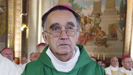 Mgr Georges Pontier, archev&ecirc;que de Marseille, &agrave; Lourdes (Hautes-Pyr&eacute;n&eacute;es), le 4 novembre 2007. (ERIC CABANIS / AFP)