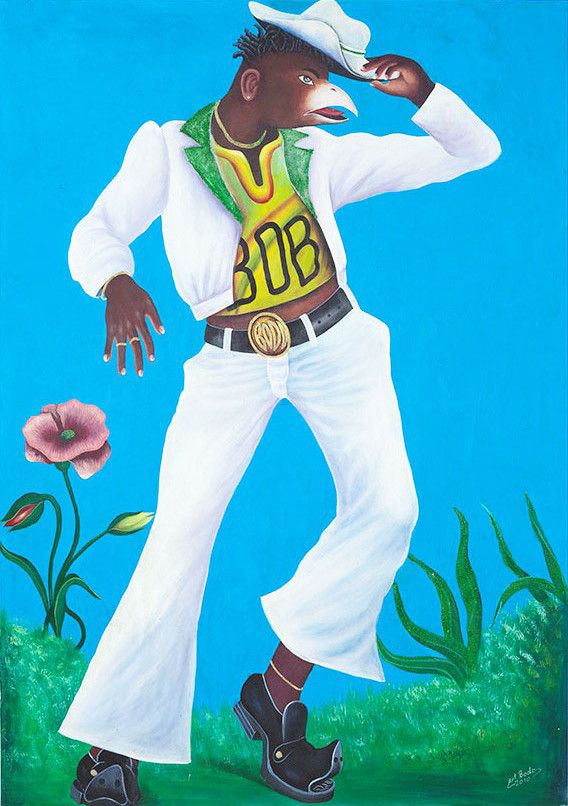 Matswapanga, Pierre Bodo, 2011 Acrylique sur toile
 (Kleinefenn Courtesy Galerie MAGNIN-A, Paris. MAGNIN-A, Paris.)