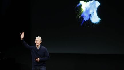 Le patron d'Apple, Tim Cooke, à Cupertino, en Californie, le 27 octobre 2016. (TONY AVELAR / EPA)