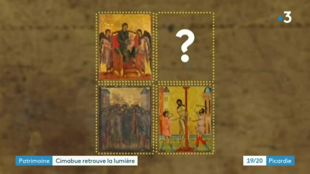 Le tableau de Cimabue présenté au public