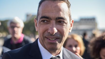 Youri Djorkaeff, à Paris, le 5 octobre 2018. (LUCAS BARIOULET / AFP)